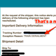 Illustration for article titled Best Excuse for a Late Package Ever (Updated)